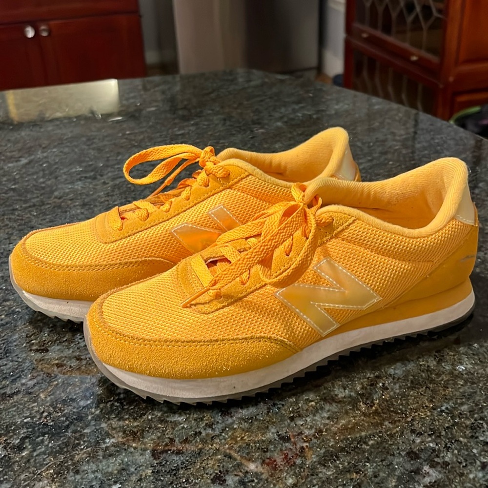 Yellow/mustard New Balance sneakers